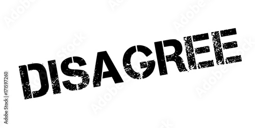 Disagree rubber stamp. Grunge design with dust scratches. Effects can be easily removed for a clean, crisp look. Color is easily changed.