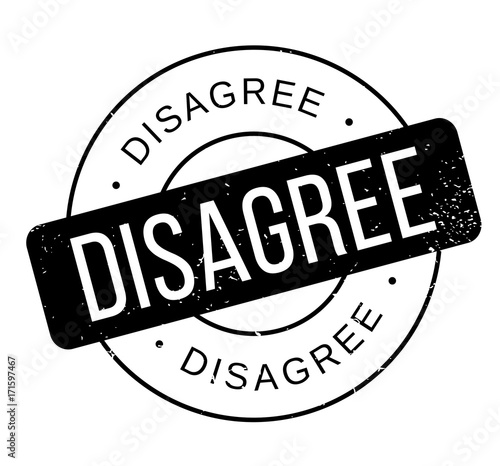 Disagree rubber stamp. Grunge design with dust scratches. Effects can be easily removed for a clean, crisp look. Color is easily changed.