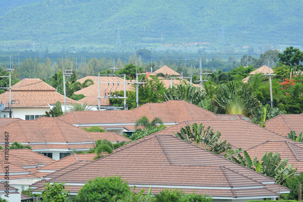 Fototapeta premium roofs, patterns