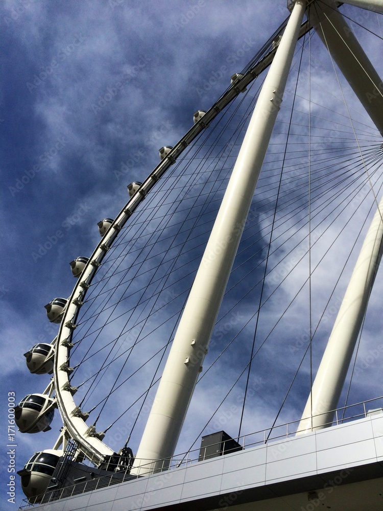 Obraz premium Las Vegas high roller et monorail