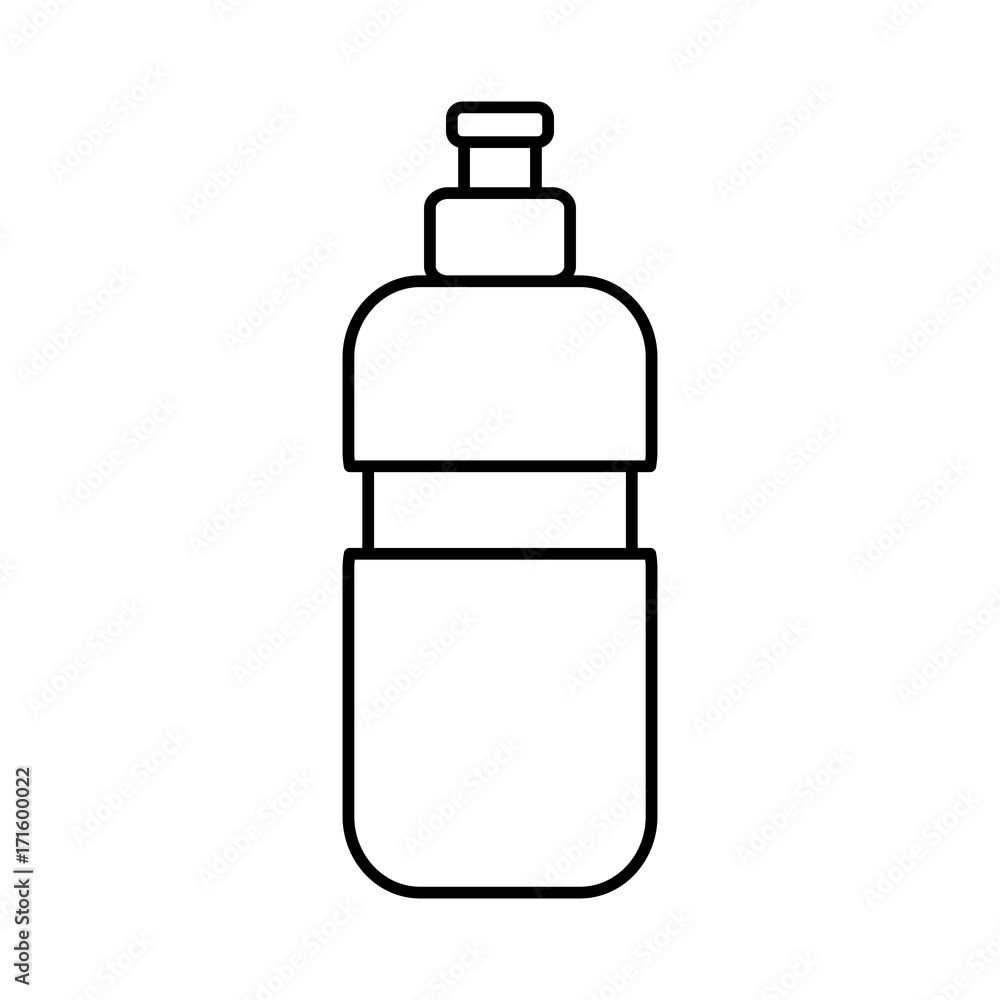 Thermo water bottle icon vector illustration graphic design