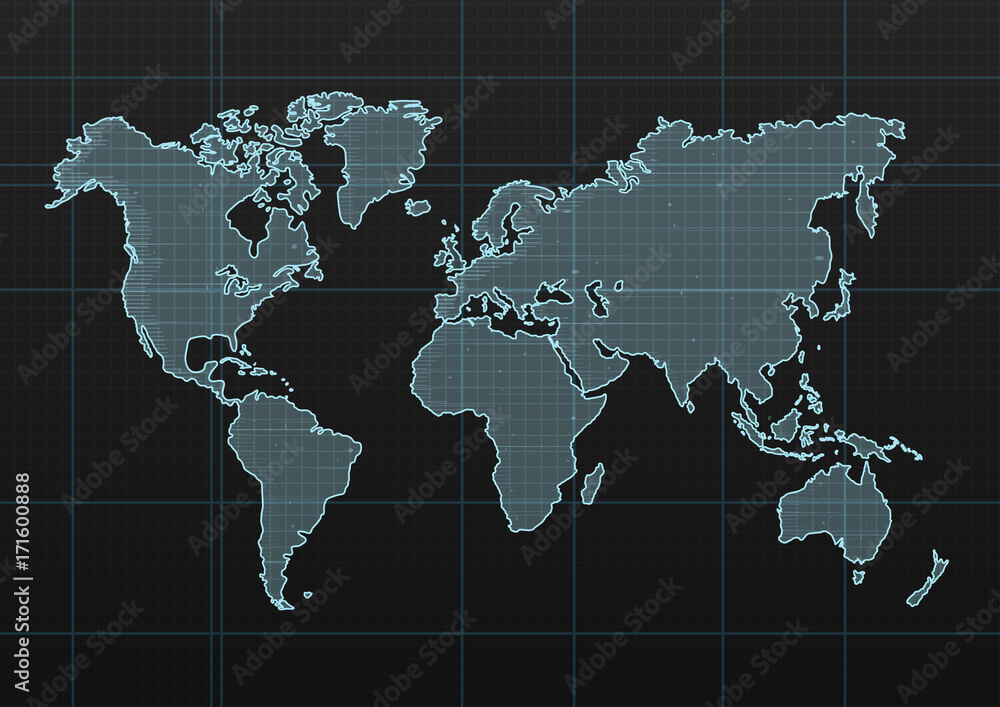 vector illustration world map vector illustration world map