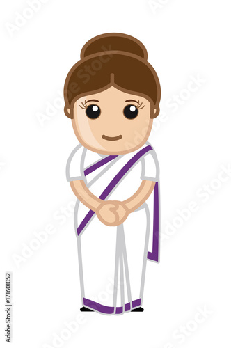 Cartoon Political Woman Character