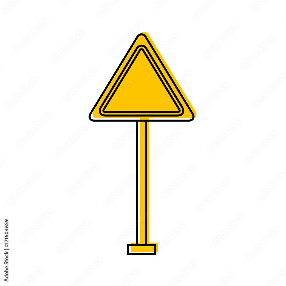 traffic signal warning caution attention blank vector illustration traffic signal warning caution attention blank vector illustration