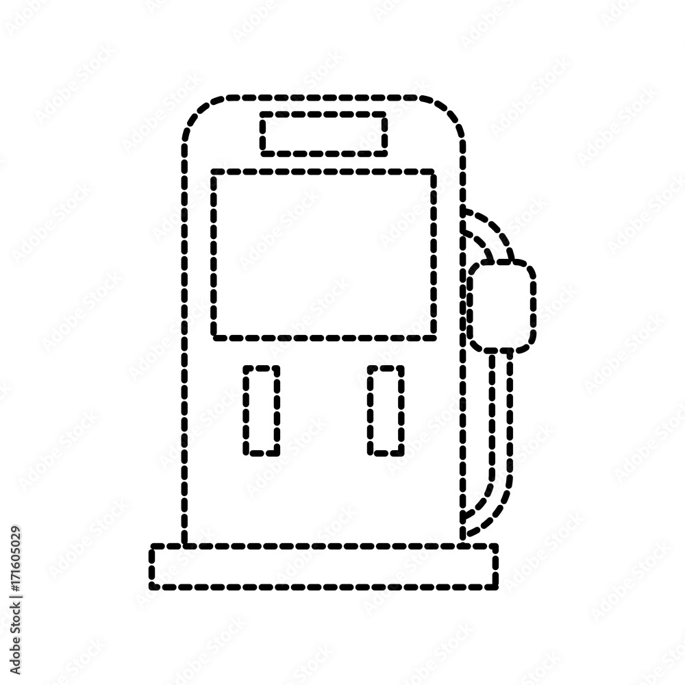 gasoline fuel pump filling station equipment icon vector illustration gasoline fuel pump filling station equipment icon vector illustration
