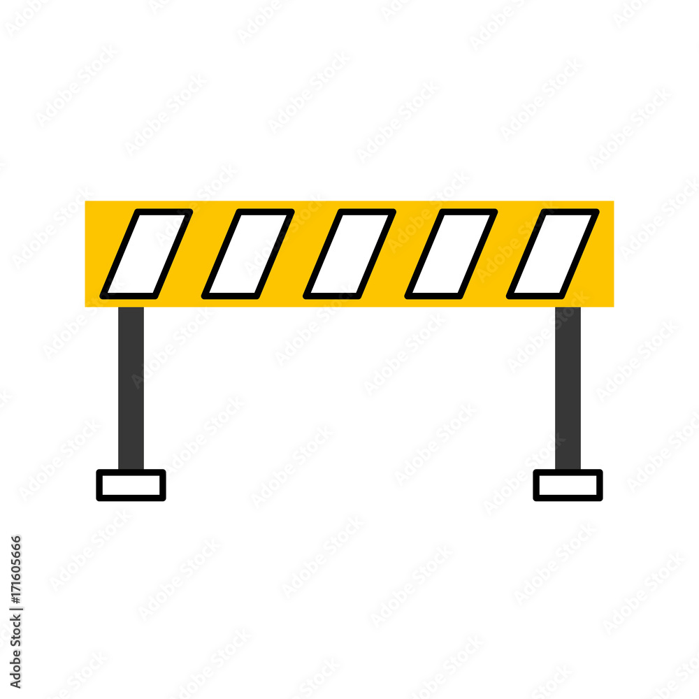 barrier traffic equipment warning caution vector illustration barrier traffic equipment warning caution vector illustration