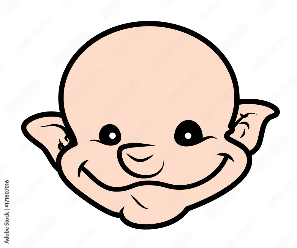 Smiling Leprechaun midget Face Expression Smiling Leprechaun midget Face Expression