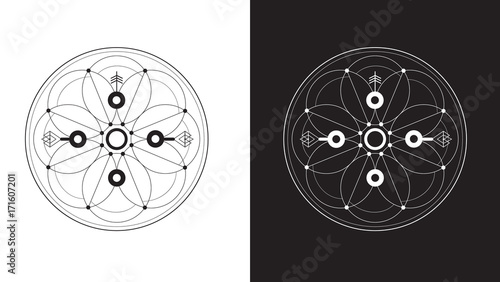 Sacred symbol. sacred logo,  yoga,  geometry, symbol, magic