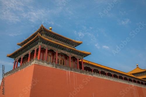 Meridian Gate (West side) of Forbidden City