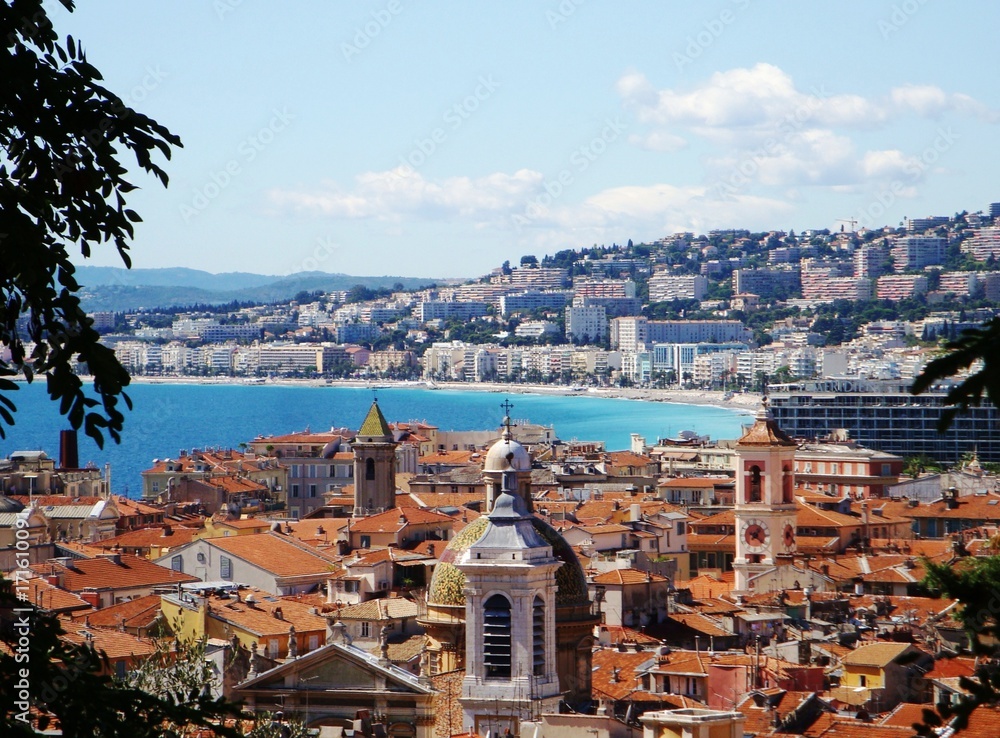 View of the old town in Nice