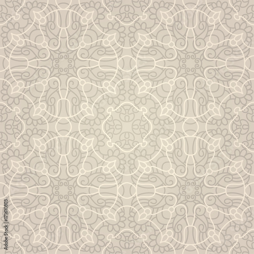 Seamless abstract beige pattern with gradient. Vector illustration