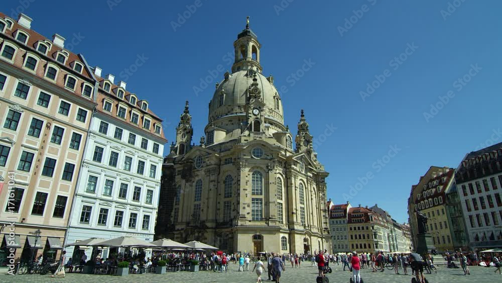 Dresden Frauenkirche ( literally Church of Our Lady) a Lutheran church, Dresden, Saxoni Anhalt, Germany, Europe, Aug 2017 Dresden Frauenkirche ( literally Church of Our Lady) a Lutheran church, Dresden, Saxoni Anhalt, Germany, Europe, Aug 2017