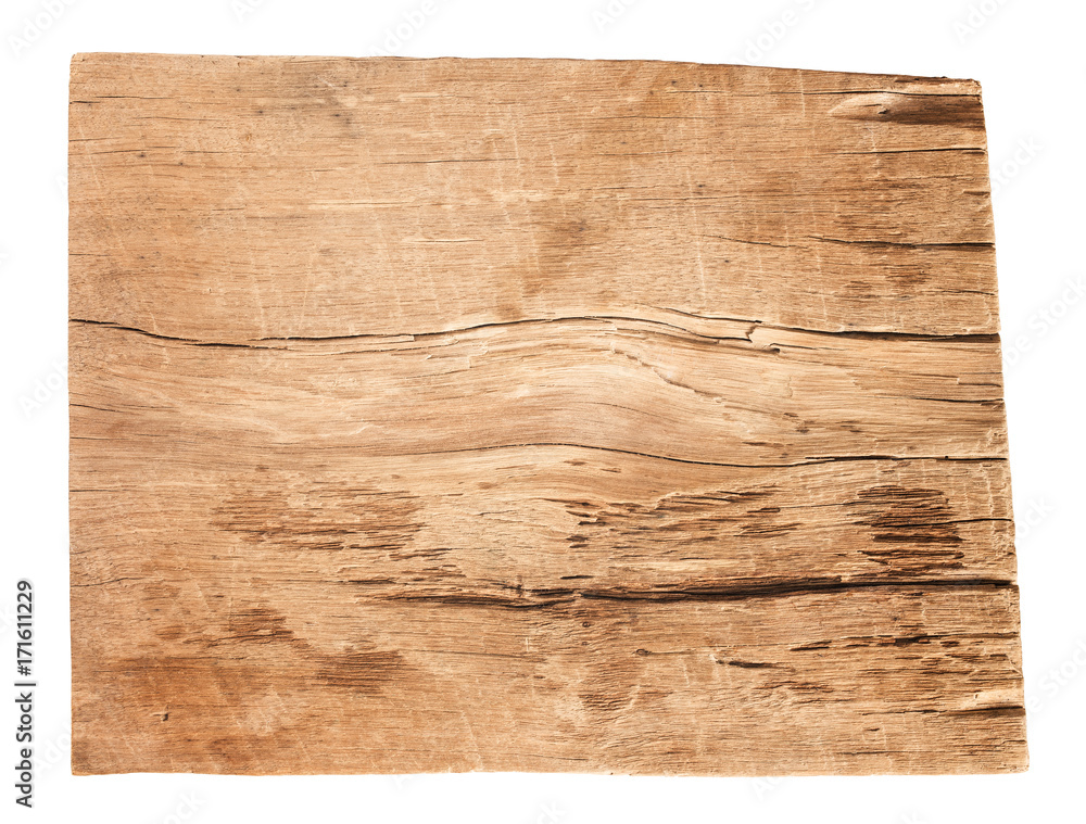 Naklejka premium old wood planks textures isolated on white background