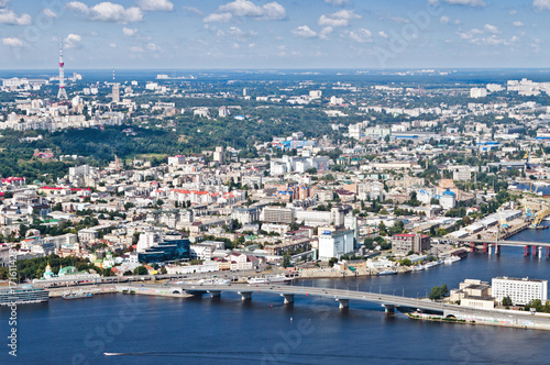 Aerial view of the city. Kiev, Ukraine. Kyiv, Ukraine © Oleg Totskyi