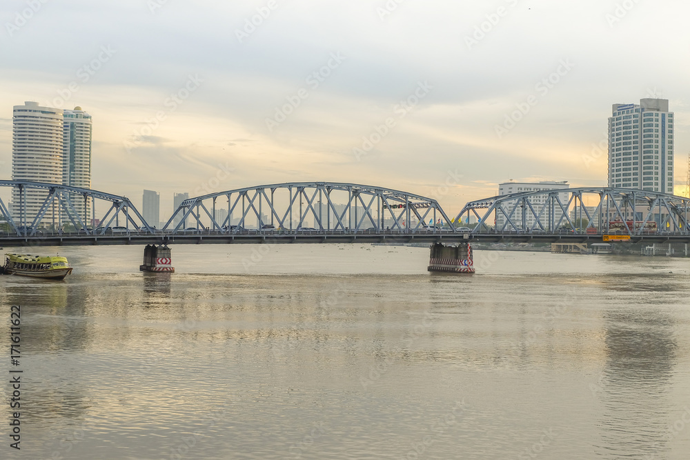 Naklejka premium Most Krungthon w Bangkoku w Tajlandii