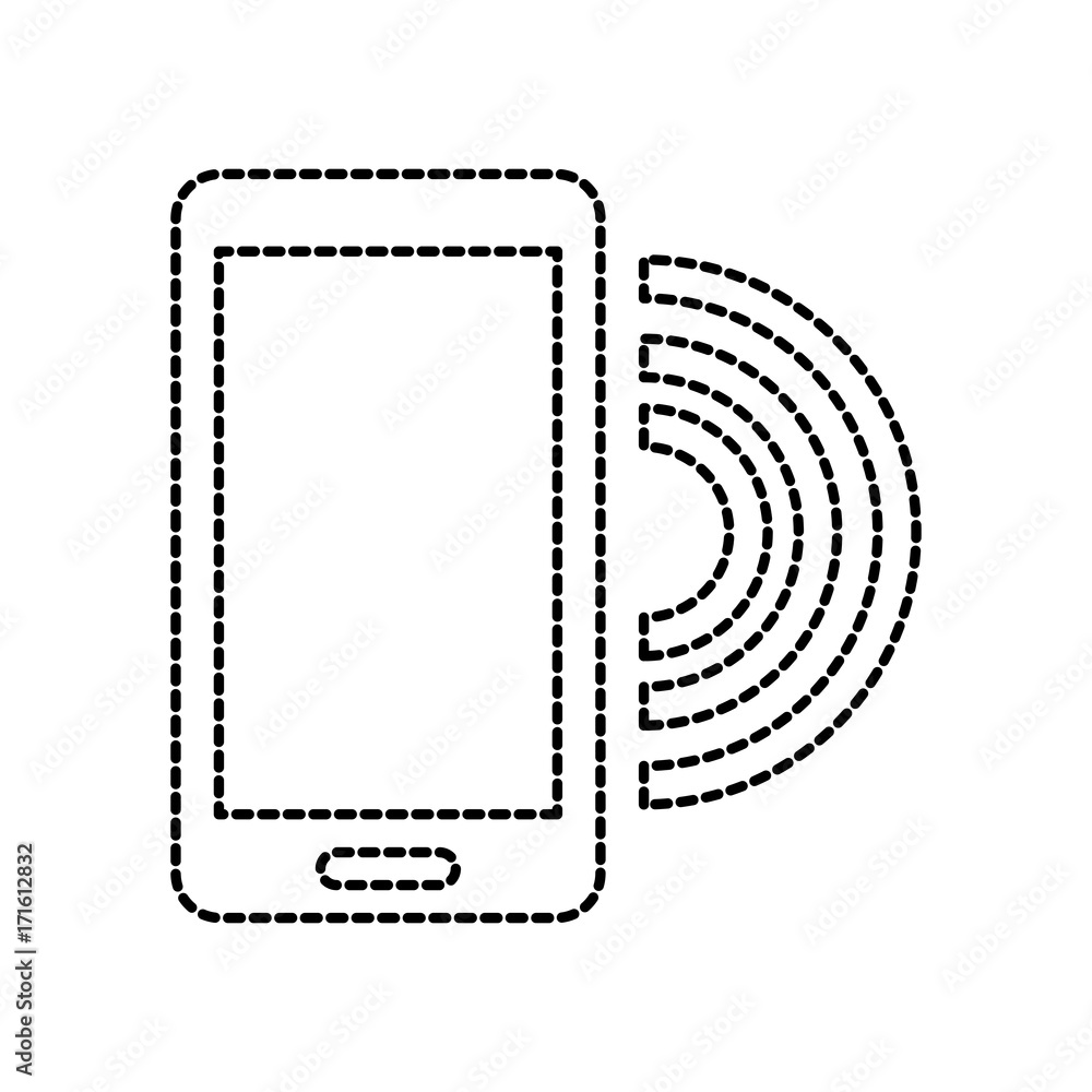 smartphone technology wifi internet online vector illustration