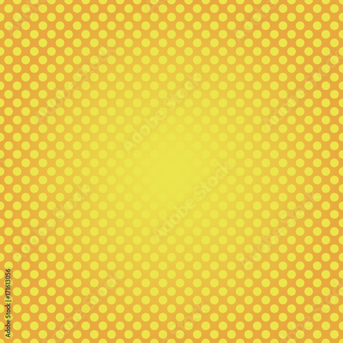 Comic retro background. Yellow dots flash. Vector illustration.