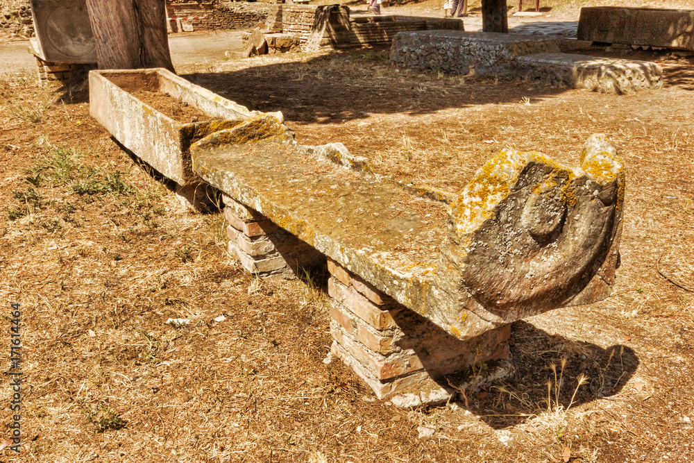 Roman Necropolis of Ostia Antica - Two sarcophaguses