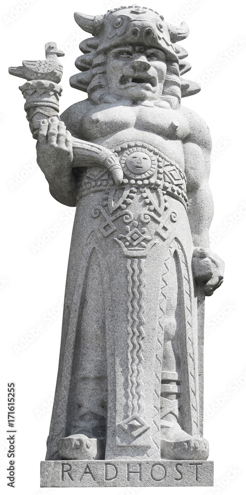 Statue of god Radegast on Radhost Mountain in Beskydy Mountains, Moravia (Czech Republic) Statue of god Radegast on Radhost Mountain in Beskydy Mountains, Moravia (Czech Republic)