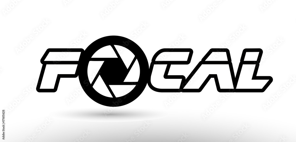 focal photography camera aperture text concept logo icon design focal photography camera aperture text concept logo icon design