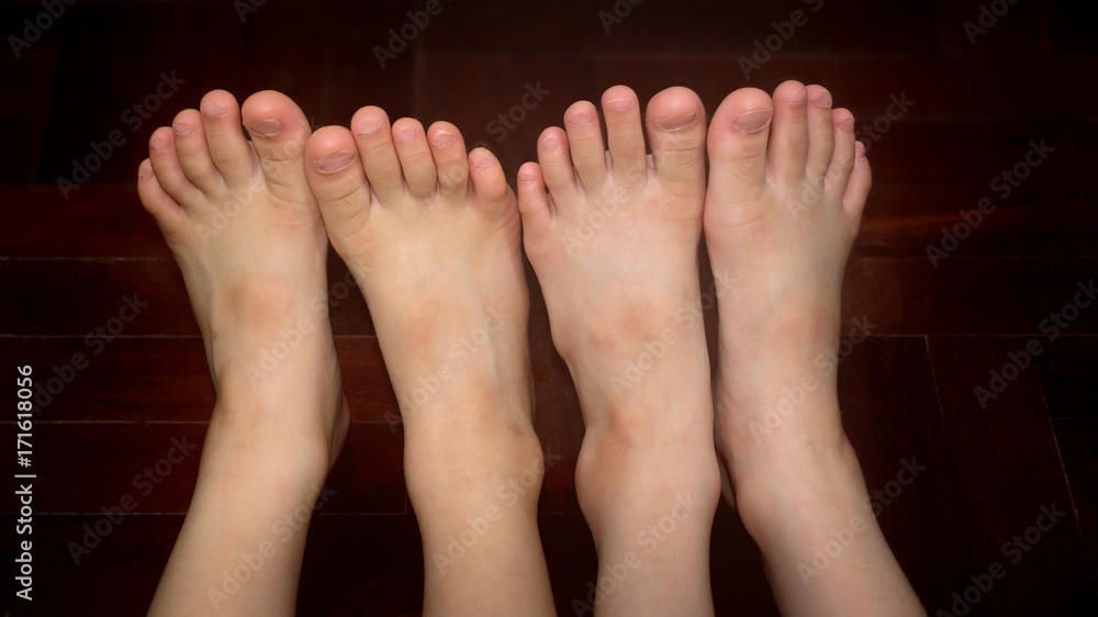 Fototapeta premium Children's Feet