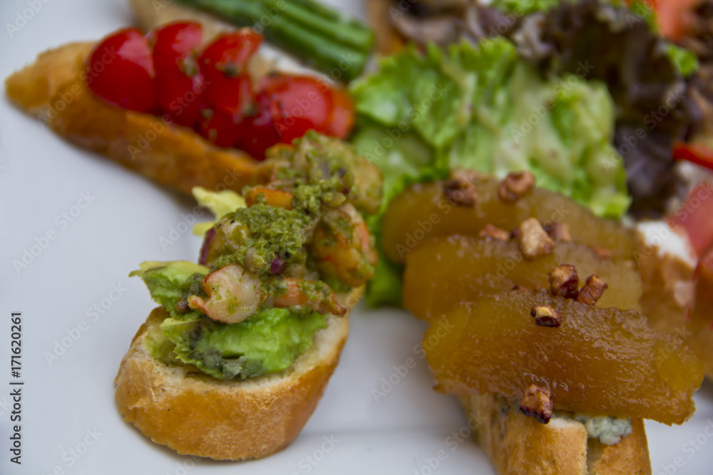 Spanish tapas assortment Stock Photo | Adobe Stock