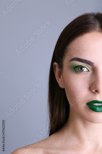 Young beautiful woman with ...