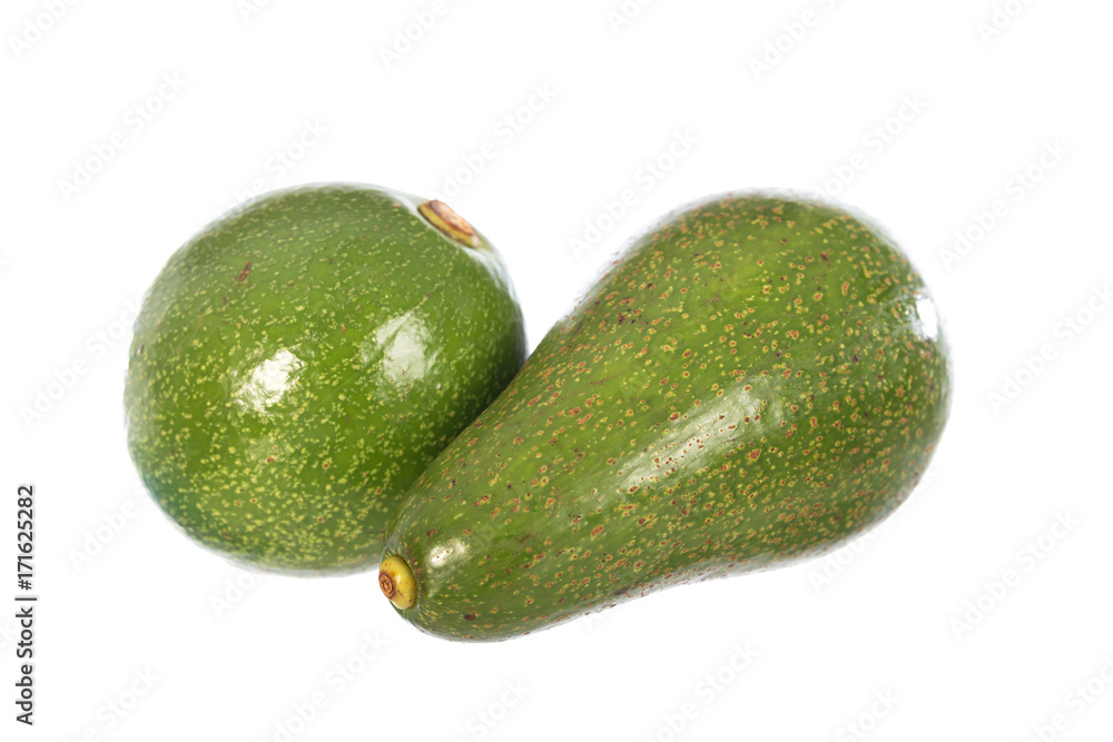 Avocado isolated on a white background Avocado isolated on a white background