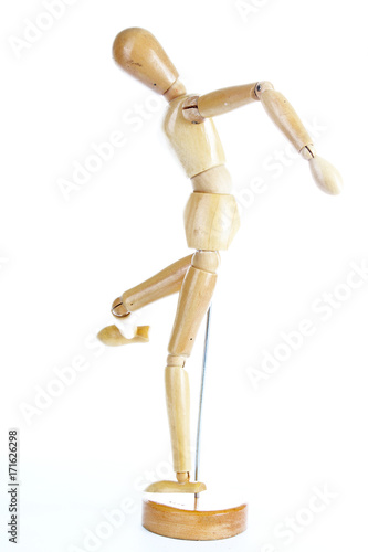 Handicapped model amputated doll without arm photo