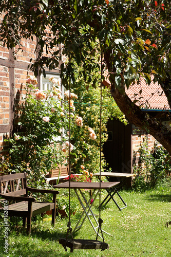 Idylle am Kirchplatz von Eutin, Ostholstein, Schleswig-Holstein