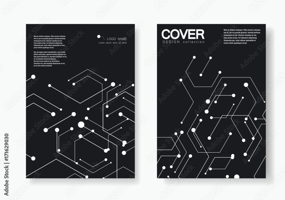 Vector connection and social network. Hexagons technology pattern Vector connection and social network. Hexagons technology pattern
