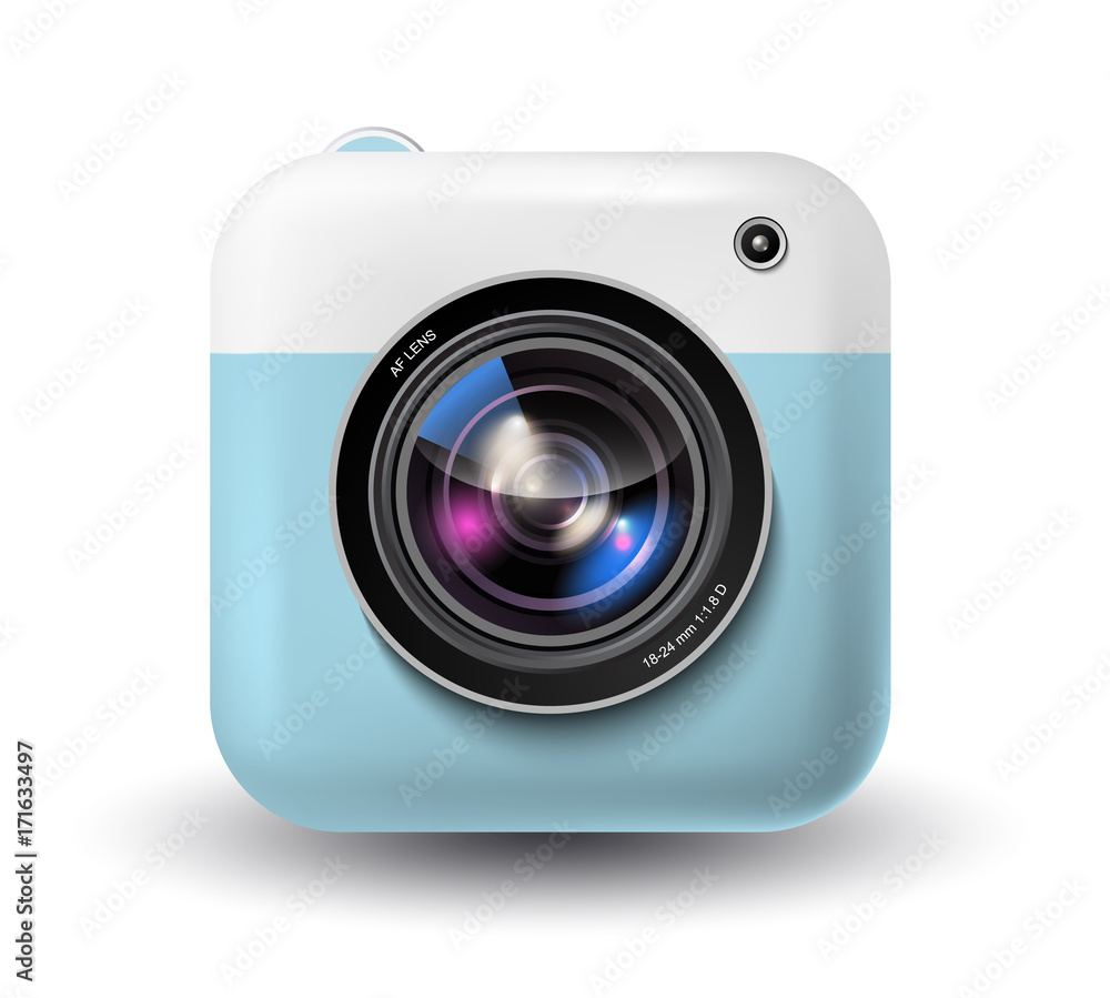 Vector instant camera icon Vector instant camera icon