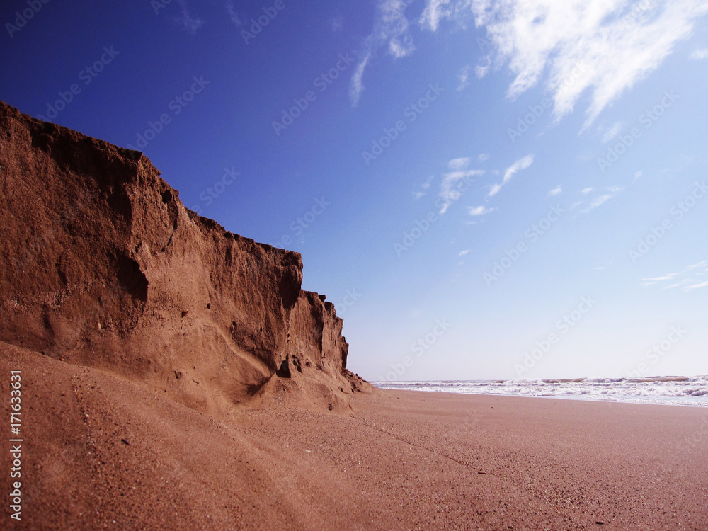 Large dune on the beach