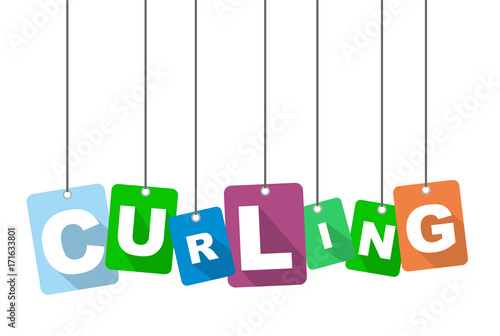 Colorful vector flat design background curling. It is well adapted for web design.