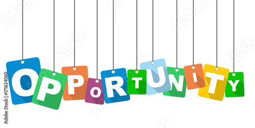 Colorful vector flat design background opportunity. It is well adapted for web design.