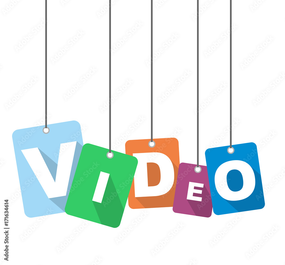 Colorful vector flat design background video. It is well adapted for web design.