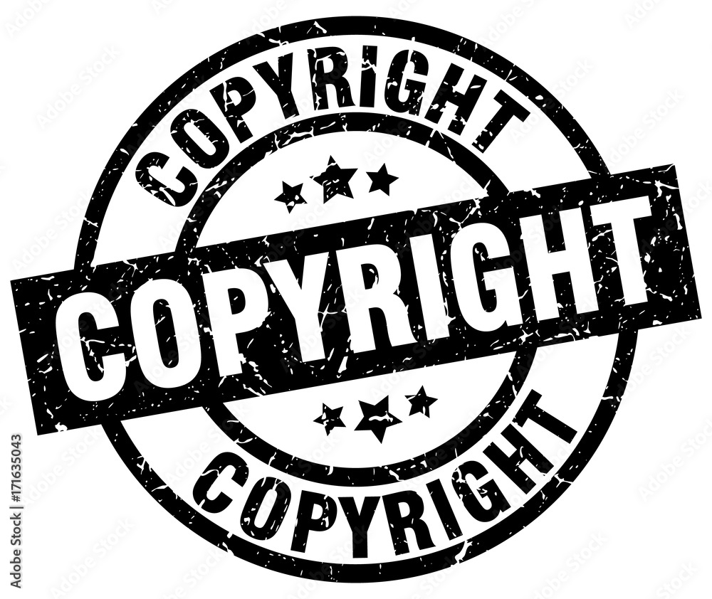 copyright round grunge black stamp copyright round grunge black stamp