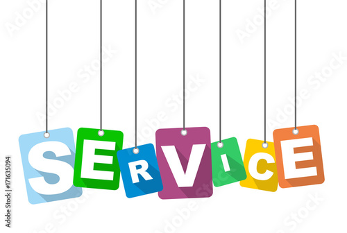 Colorful vector flat design background service. It is well adapted for web design.