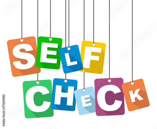 vector illustration background self check