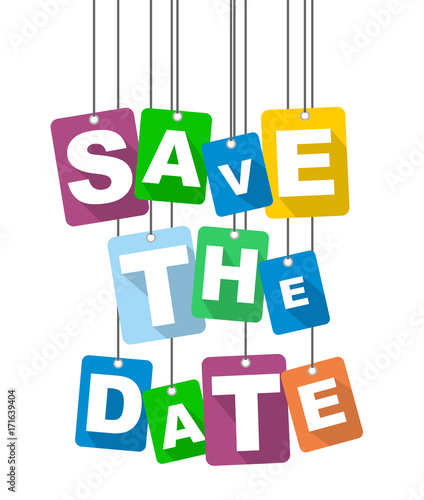 vector illustration background save the date