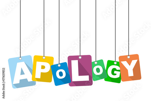 vector illustration background apology
