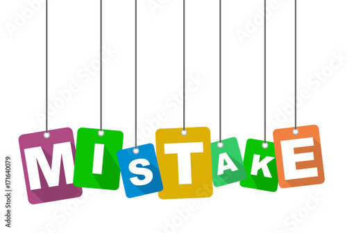 vector illustration background mistake