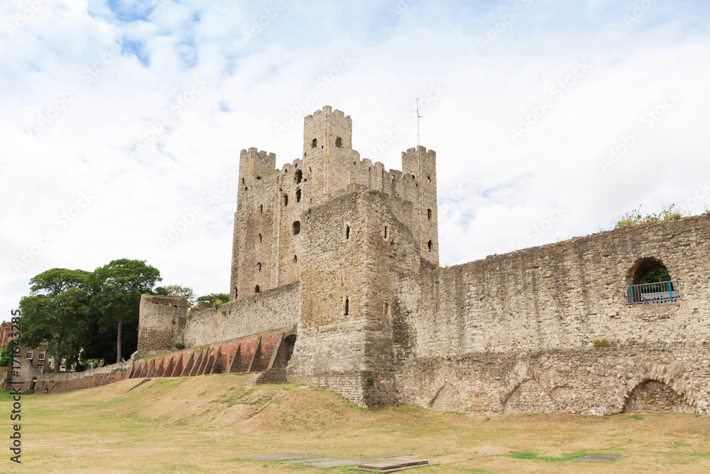 Ancient rochester castle in kent uk england