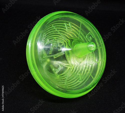 Plastic green hanukkah spinning photo