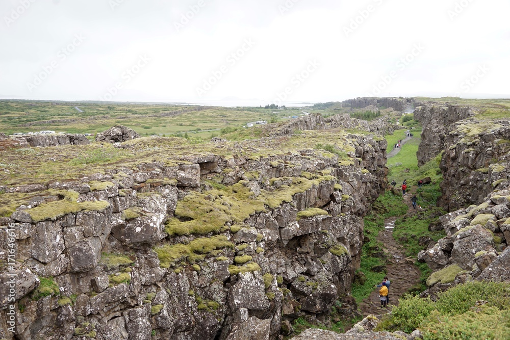 Landschaft in Islands Süd-Westen - Pingvellir - Golden Circle