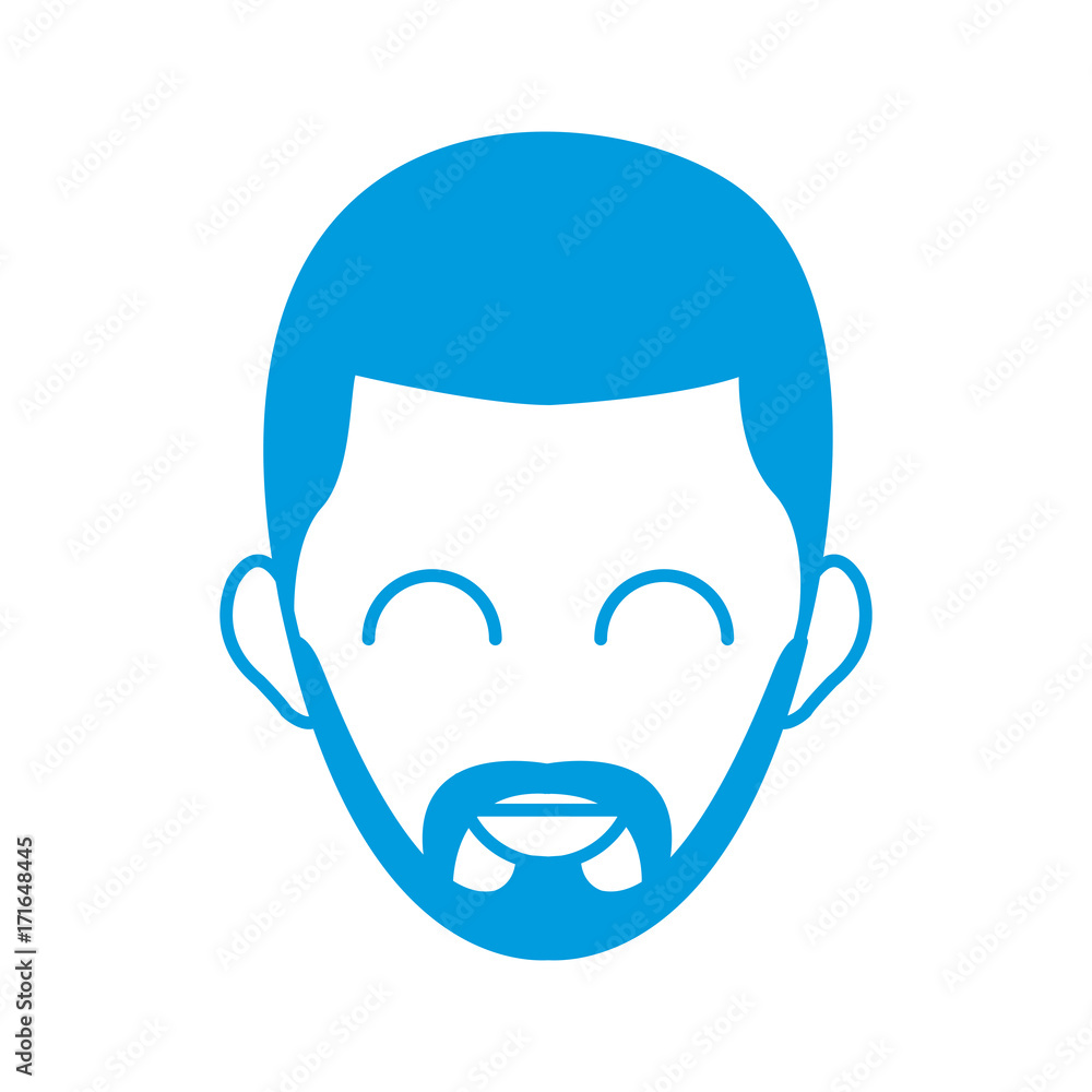 Man smiling cartoon icon vector illustration graphic design Man smiling cartoon icon vector illustration graphic design