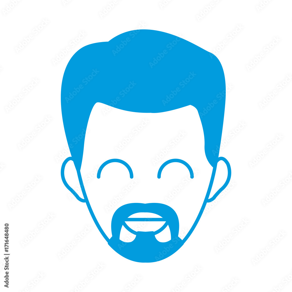 Man smiling cartoon icon vector illustration graphic design Man smiling cartoon icon vector illustration graphic design