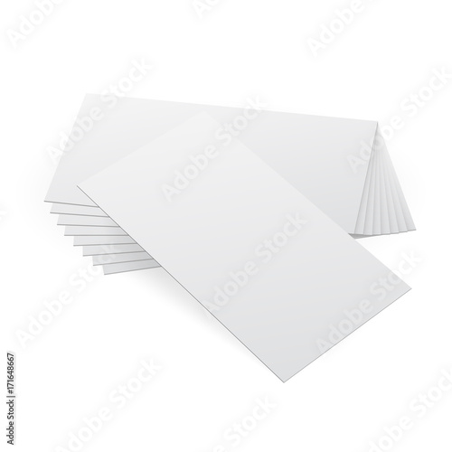 Business card mockup. Isolated on white background.