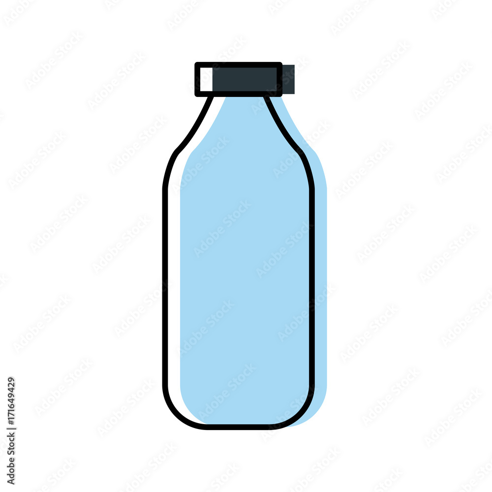 Empty glass bottle icon vector illustration graphic design Empty glass bottle icon vector illustration graphic design