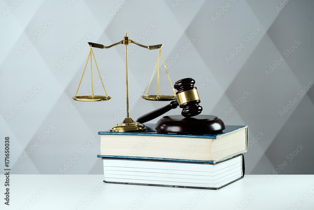 Law concept on bright background Law concept on bright background